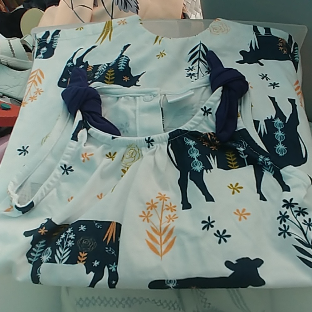 Penelope Plumm 18 month cow romper.